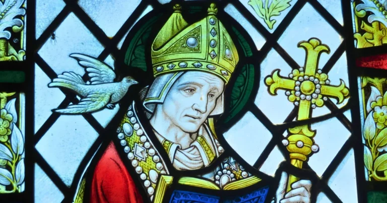 Printable Saint David of Wales prayer card — Free Download Printable Saint David of Wales prayer card — Free Download