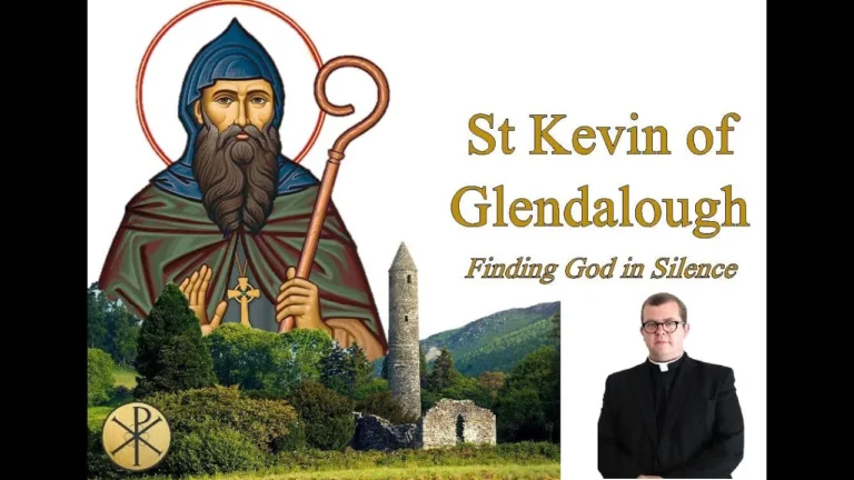 Printable Saint Kevin of Glendalough prayer card — Free Download