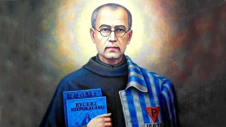 Printable Saint Maximilian Kolbe prayer card — Free Download
