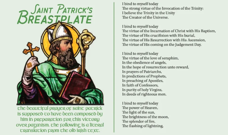 Printable Saint Patrick prayer card — Free Download