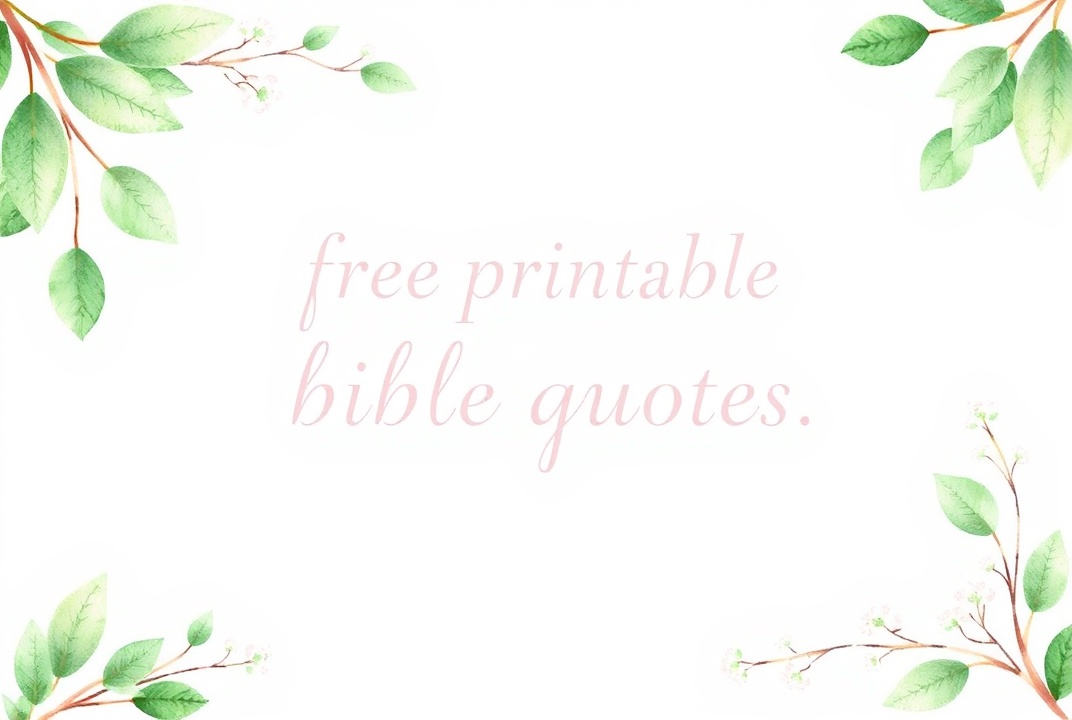 free printable bible quotes