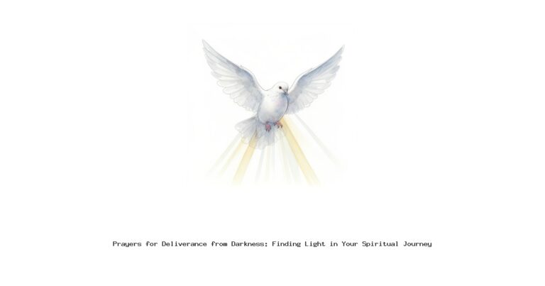 Prayers for Deliverance from Darkness: Finding Light in Your Spiritual Journey