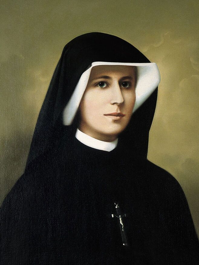 Printable Saint Faustina Kowalska prayer card — Free Download