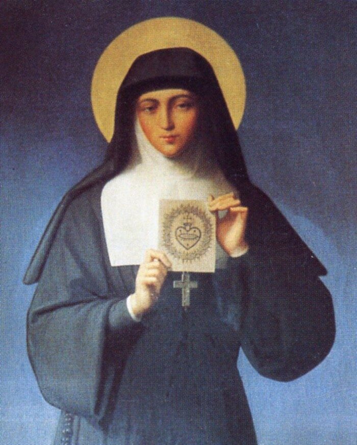 Printable Saint Margaret Mary Alacoque prayer card — Free Download Saint Margaret Mary Alacoque