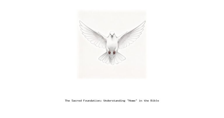 The Sacred Foundation: Understanding "Home" in the Bible