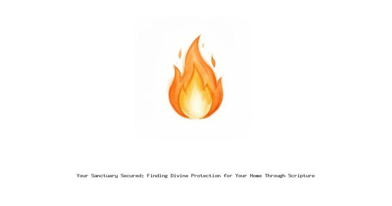 Your Sanctuary Secured: Finding Divine Protection for Your Home Through Scripture